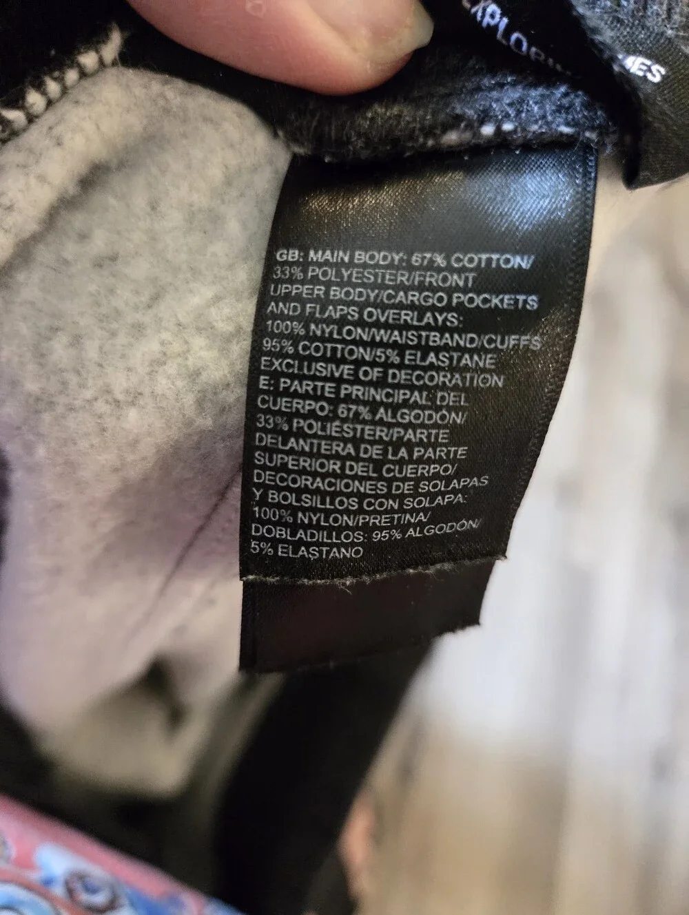 The North Face Men's Gray & Black Mixed-Material Joggers